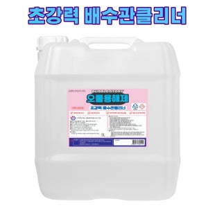 버블 스토리 오물용해제 하수구클리너 배수구클리너 세면대 오물분해제 18L
