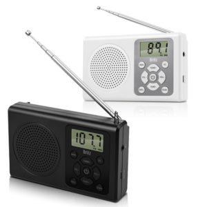 브리츠 휴대용 라디오 시계 효도라디오 등산 낚시 조깅 캠핑용