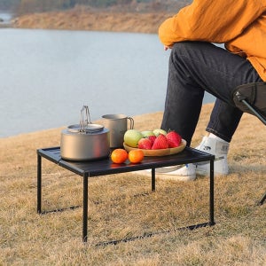 백패킹 경량 미니테이블 접이식 캠핑사이드테이블 소형 피크닉(스티커 포함)