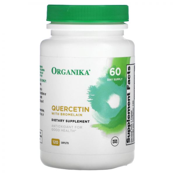 <b>올가니카</b> 퀘르세틴 브로멜라인 Quercetin Bromelain 120정 파인애플 효소