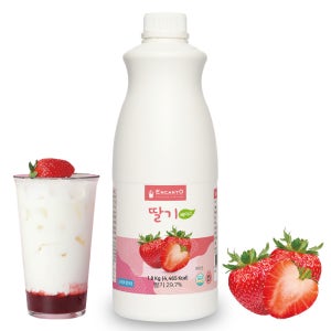 엔칸토 딸기 음료 베이스 (1.8kg) 농축원액 에이드 카페음료 업소용 대용량 QTY(1.8KG)13329
