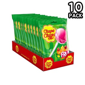 Chupa Chups 츄파춥스 후루티 10개입 개별포장 롤리팝 캔디 사탕 10입 10팩 (100개)