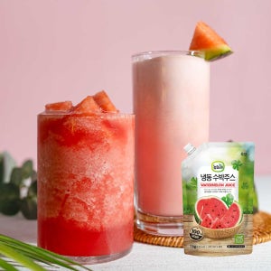 뉴뜨레 냉동 수박주스 1kg x 3개 국내산 100% 얼린 착즙 쥬스 땡모반