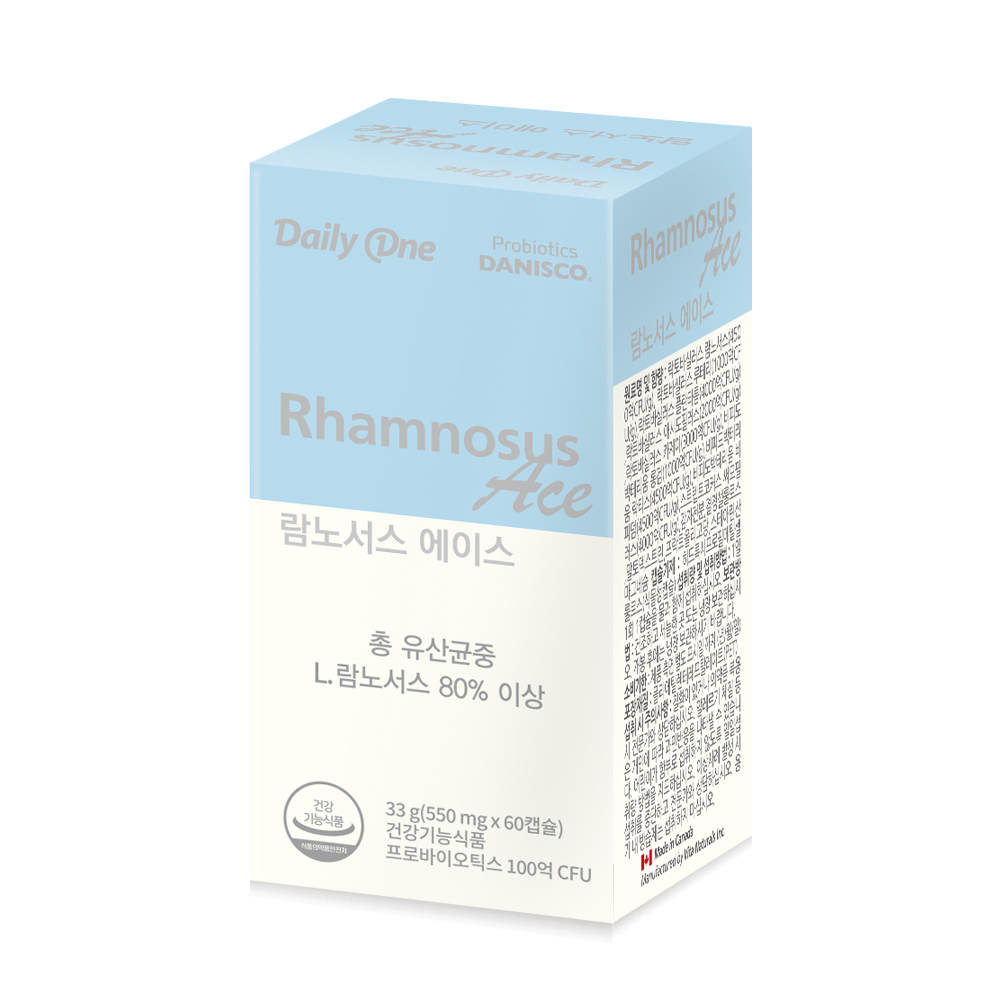 <b>데일리원</b> 람노서스 에이스 아기 유산균 550mg 60캡슐, 1개