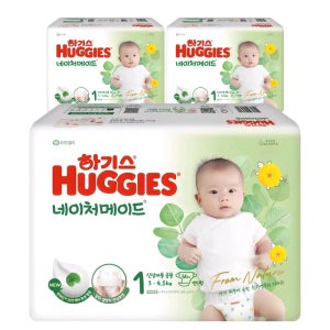 하기스 네이처메이드 밴드형1단계 198매 신생아용 공용