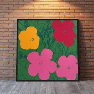 [그림닷컴] Flowers 11.68, 앤디 워홀 Andy Warhol 꽃 판화 그림액자