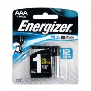[건전지] 에너자이저 맥스플러스 ENERGIZER MAXPLUS AAA사이즈 4개입 EP92BP4