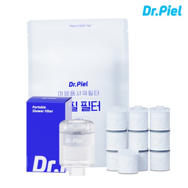 닥터피엘 여행용 샤워필터 [일반형] 본품 1개 + 리필필터 1세트(10ea)