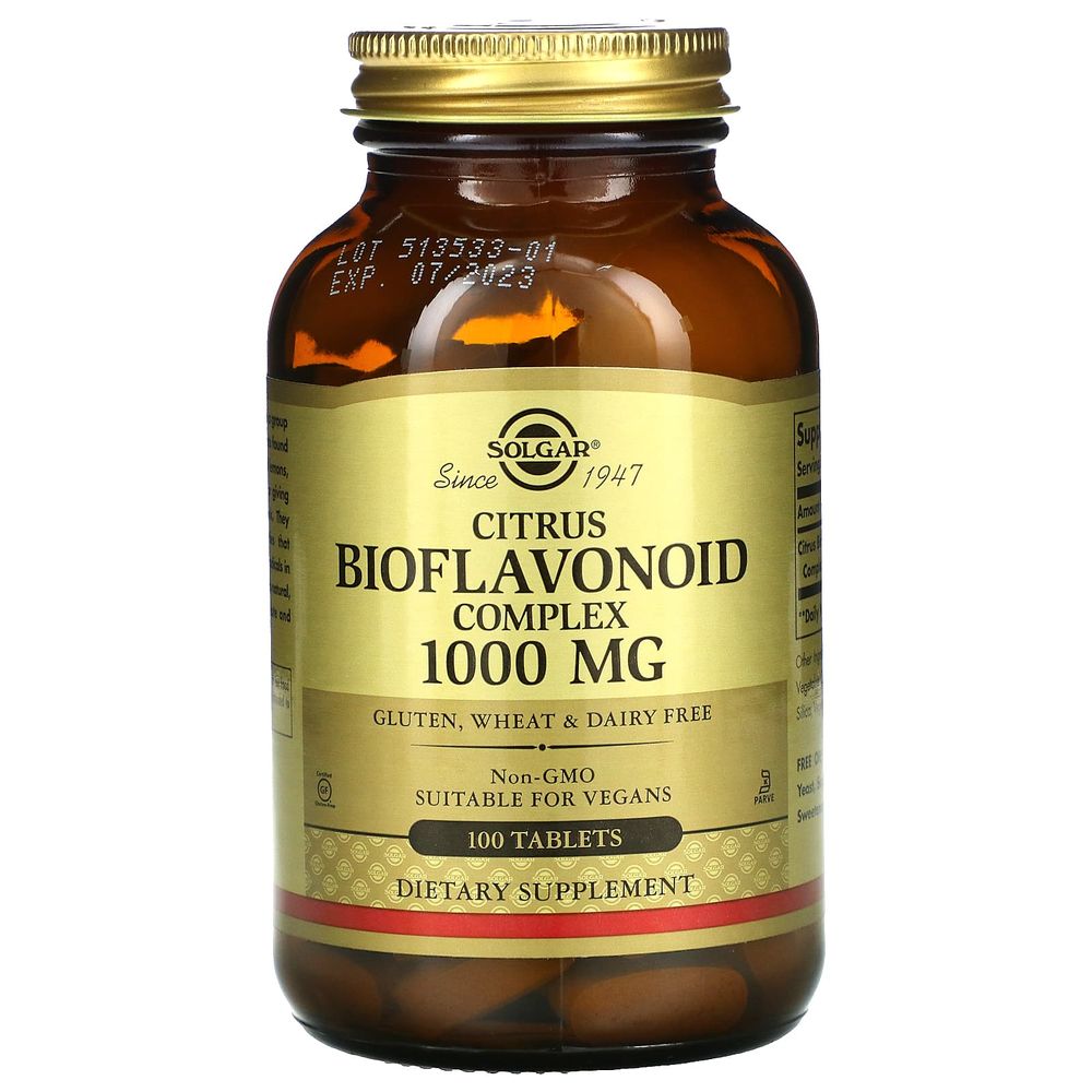 솔가 <b>시트러스 바이오플라보노이드 컴플렉스 1000mg</b>, 100정