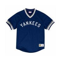 미첼앤네스 남자 반팔 티셔츠 MLB 매쉬 브이넥 뉴욕 Yankees 911477