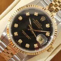 ROLEX 롤렉스 데이저스트 16233 블랙 텐포인트 다이아10P 블루 쥬빌레 콤비