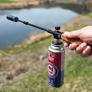 모아이캠핑 3단 분리 롱토치 이소 부탄가스 겸용 고화력 토치 풀세트