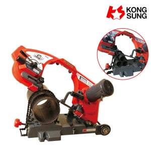 공성 체인바이스 밴드쏘 금속절단기 밴드쇼 톱기계 줄톱 파이프절단 KSU-230CV