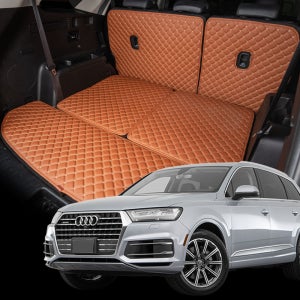 아우디 Q7 (4M) 맞춤 퀄팅 트렁크매트 풀세트 자동차 가죽 방수 차박 국내생산