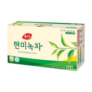 동서 현미녹차 100T x 2개 차 티백차 탕비실