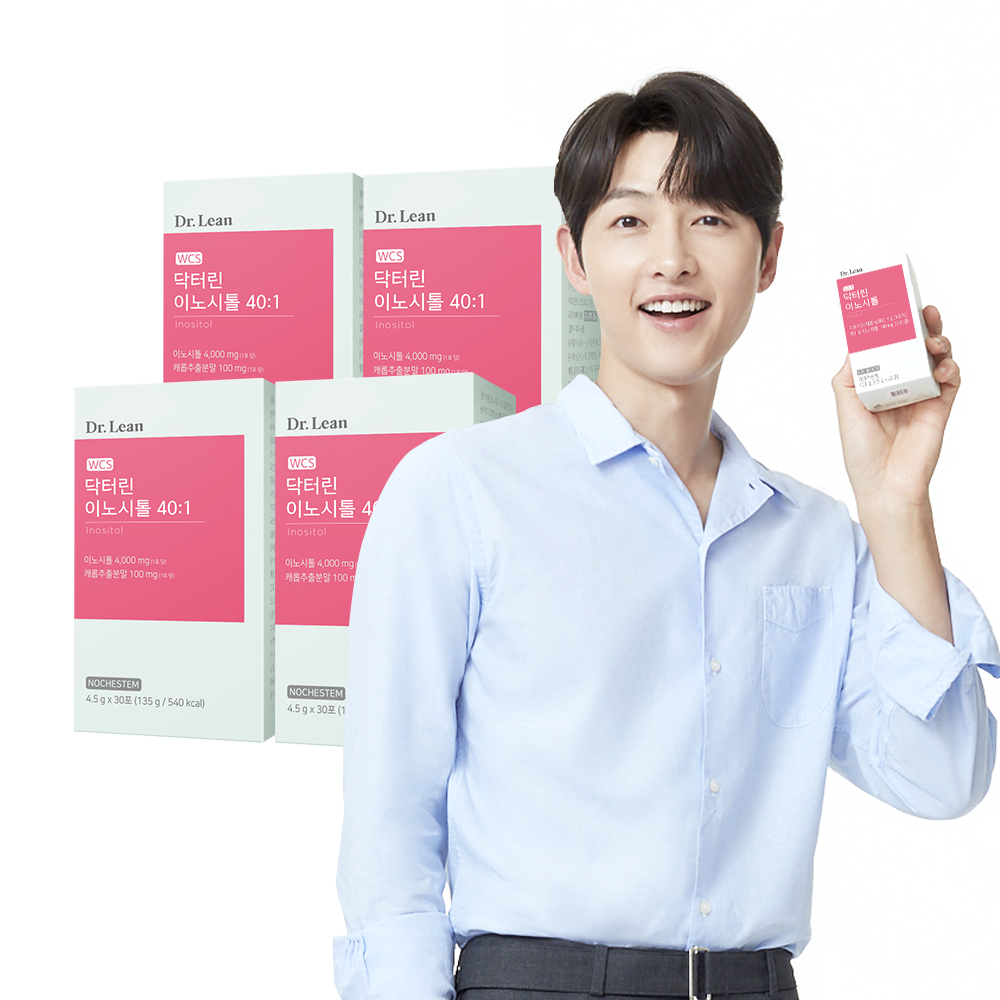 [4개월] 닥터린 <b>이노시톨</b> 40:1 미오 D카이로 <b>콜린</b> 엽산 배합 30포, 4개