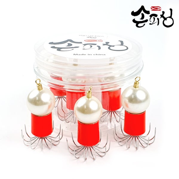 진주 쭈꾸미 애자 60g 쭈꾸미볼 12발 연질바늘 에자