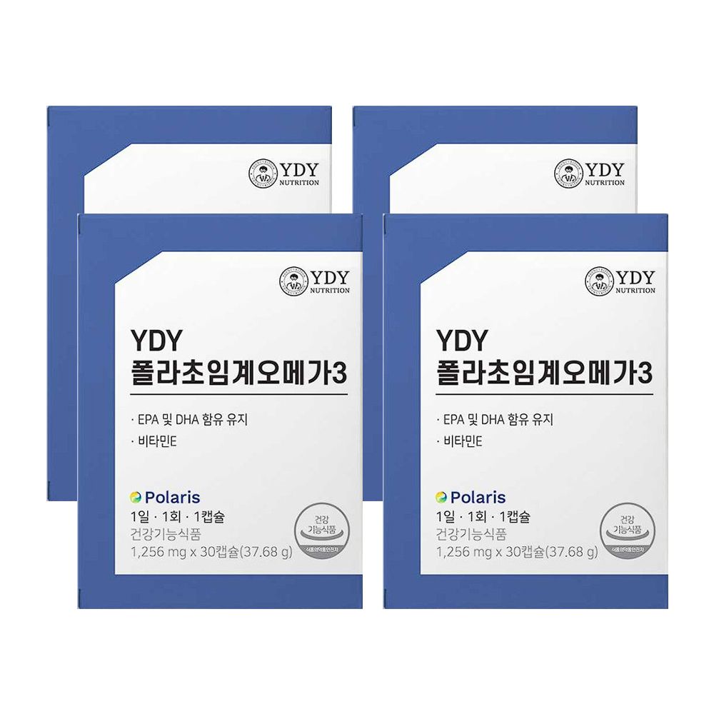 <b>YDY</b> 폴라초임계 오메가3 30캡슐 4박스 저온 폴라리스 RTG