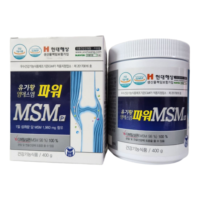 유황닷컴 관절영양제 파워MSM 400g 분말형 식이유황