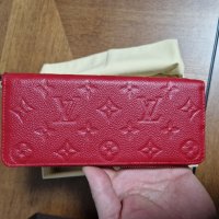 루이 비통 앙프렝트 클레망스 장지갑, 레드, Louis Vuitton Clémence Wallet