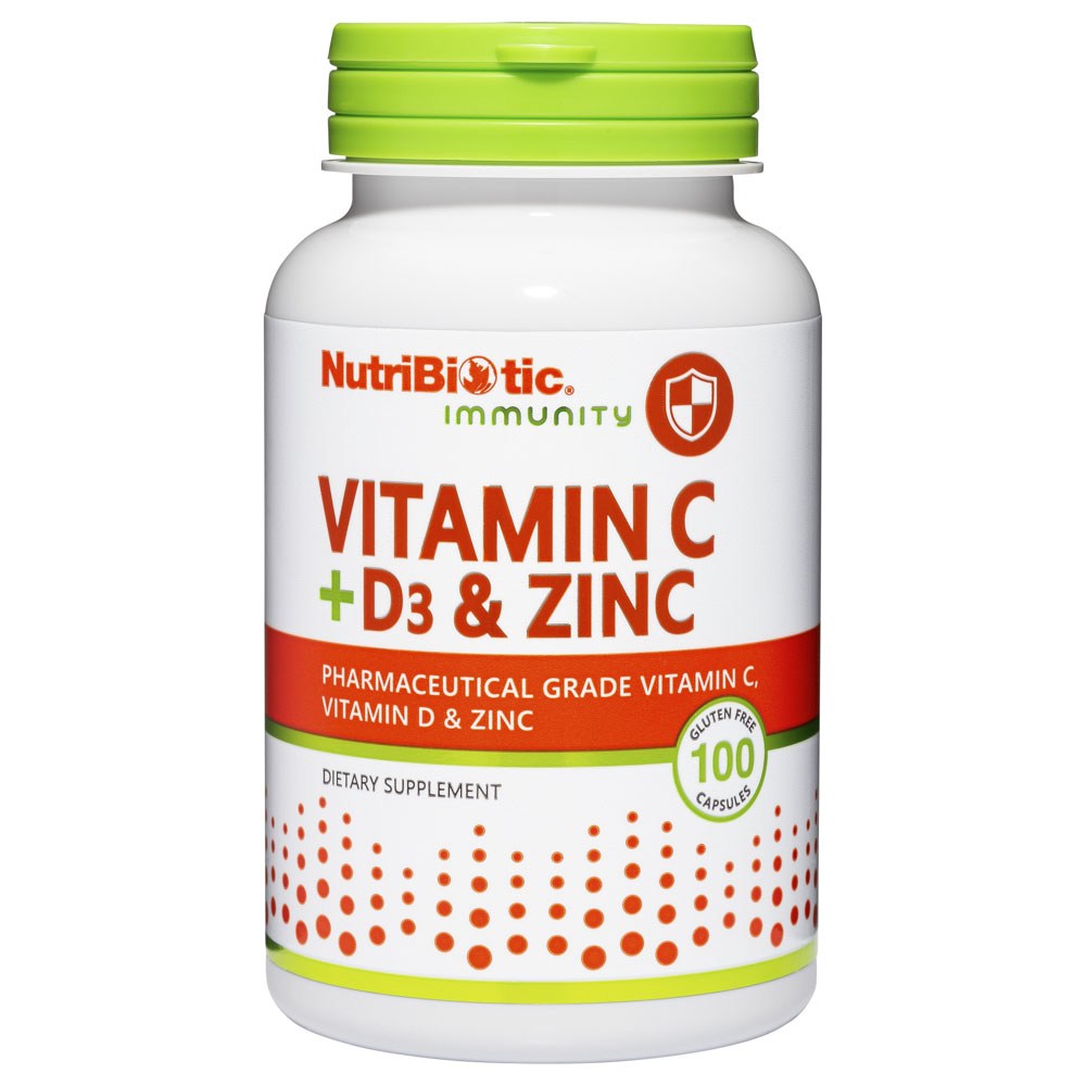 <b>뉴트리바이오틱</b> 비타민C D3 징크 100캡슐