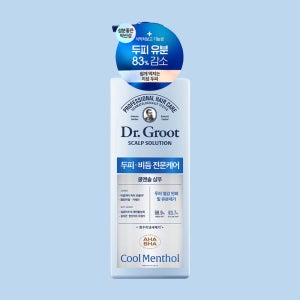 [대용량 쿨링] 닥터그루트 스칼프솔루션 쿨멘솔 샴푸 700ml 1개 정수리냄새제거 비듬각질 탈모증상완화 약산성