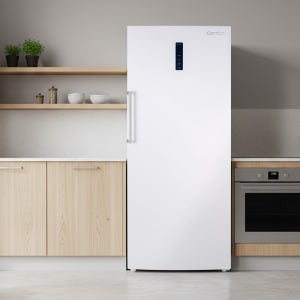 캐리어 가정용 냉동고 미니 소형 업소용 급속 스탠드형 대용량 영업용 냉동식품 CONF437WEH1