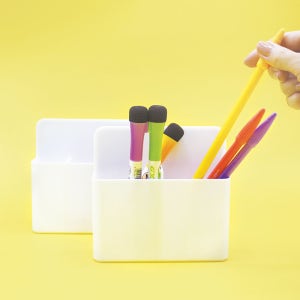 파코파코 자석 다용도 수납함 화이트 냉장고 칠판 현관문 마그네틱 자석 정리함