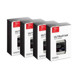 [WD] Ultrastar HDD DC HC340 12TB WUS721212BLE6L4 (3.5HDD/ SATA3/ 7200rpm/ 512MB) 4팩, 3년 보증