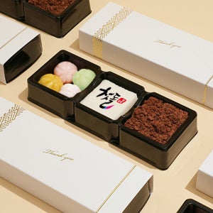 [3구 3호] 꿀떡 백설기 시루떡 답례떡 답례품 결혼 웨딩 돌 백일 조문 기업 행사 개업 이사