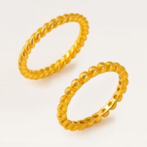 24K 순금 골든 로프 반지 3.75g(1돈) 2종 택1 골드 99.9%