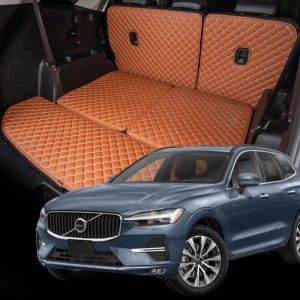 볼보 XC60 2세대 맞춤 퀄팅 트렁크매트 풀세트 자동차 가죽 방수 차박 국내생산