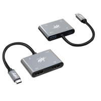 노트북 모니터 2개 연결 C타입 HDMI 2대 듀얼 모니터 분배기
