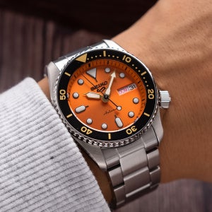 세이코 5 시계 38mm 다이버 오토매틱 오렌지 몬스터 SRPK35K1 SKX 백화점AS