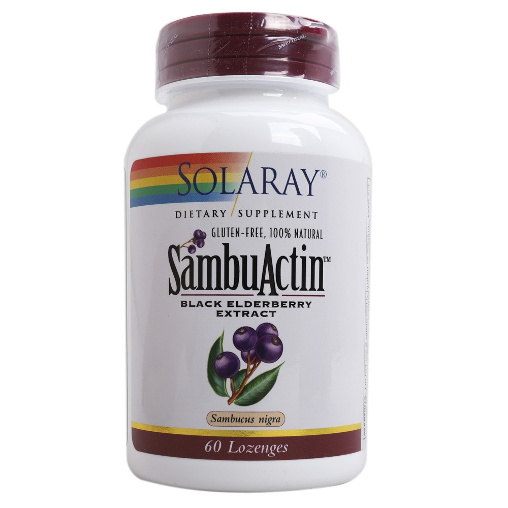솔라레이 삼부액틴 블랙 엘더베리 로젠지 60개입