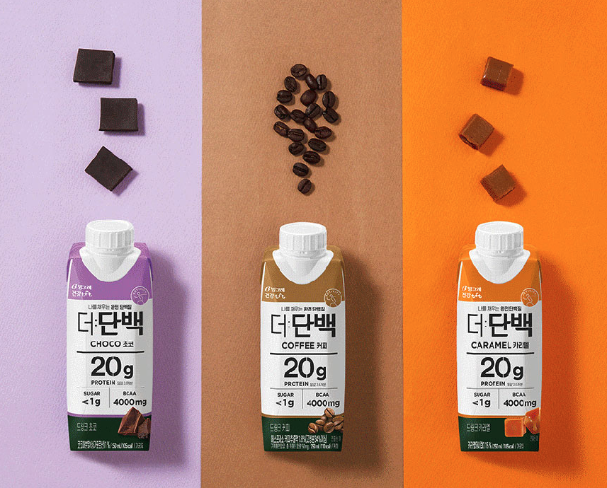 빙그레 더단백 초코 250ml 1개 / 마시는 단백질