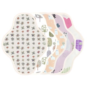 면달셋 면생리대 / 팬티라이너 중형 오버나이트 / 내츄럴 엠보싱