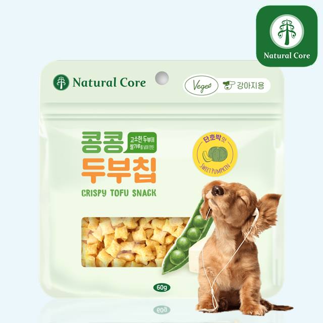 네츄럴코어 콩콩 두부칩 단호박, 60g, 1개