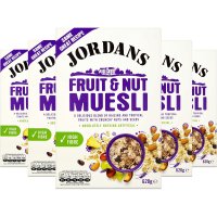 Jordans Fruit Nut Muesli Cereal 조단스 과일 넛 뮤즐리 식이섬유 섬유질 아침식사 시리얼 620g 5팩