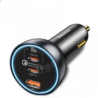 Baseus 차량용 휴대폰 충전기 시가잭 고속 충전기 160W USB C형 노트북용