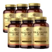 Solgar Policosanol 솔가 폴리코사놀 20mg 사탕수수 100베지캡슐 6개