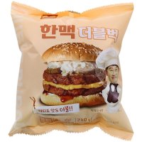 편의점 햄버거 학교 매점빵 한맥버거 더블