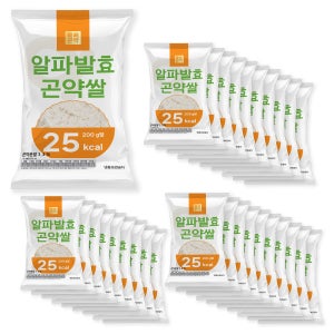 100g당 12.5kcal 빼빼곤약 알파발효곤약쌀 200g, 30개