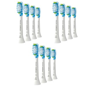 필립스 정품 소니케어 C3 프리미엄 플라그 디펜스 화이트 스탠다드 전동칫솔모 교체용 12개