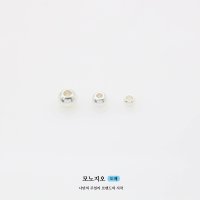 [모노지오][100개] 써지컬 스틸 실버 볼(925실버 도금) 참 펜던트 3,4,5mm 목걸이 팔찌 DIY 악세사리 만들기 부자재 도매