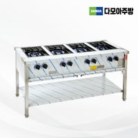 키친블루 업소용 자동점화 1500 4구렌지 가스렌지 LPG