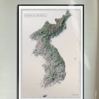 한반도 3D지형지도