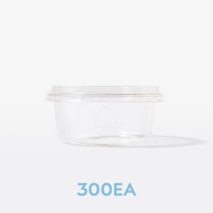 [원형호환N] 친환경 360ml 투명 각인 PLA 용기 300개 요거트 아이스크림 과일