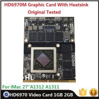 노트북 액정 LCD 패널애플 아이맥용 2011 그래픽 VGA GPU 카드 HD6970M 비디오 방열판 1GB 27 인치 A1312 661-5969 109-C29657-10