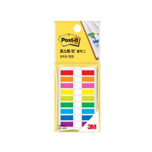 3M 포스트잇 필름인덱스 683-9KP 9색 (44X6mm) 견출테이프